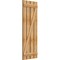 Ekena Millwork Spaced Board-n-Batten Shutters w/Z-Bar, Rough Sawn Western Red Cedar, 23W x 63H, PR RBS06Z23X063RWR - alternate 2